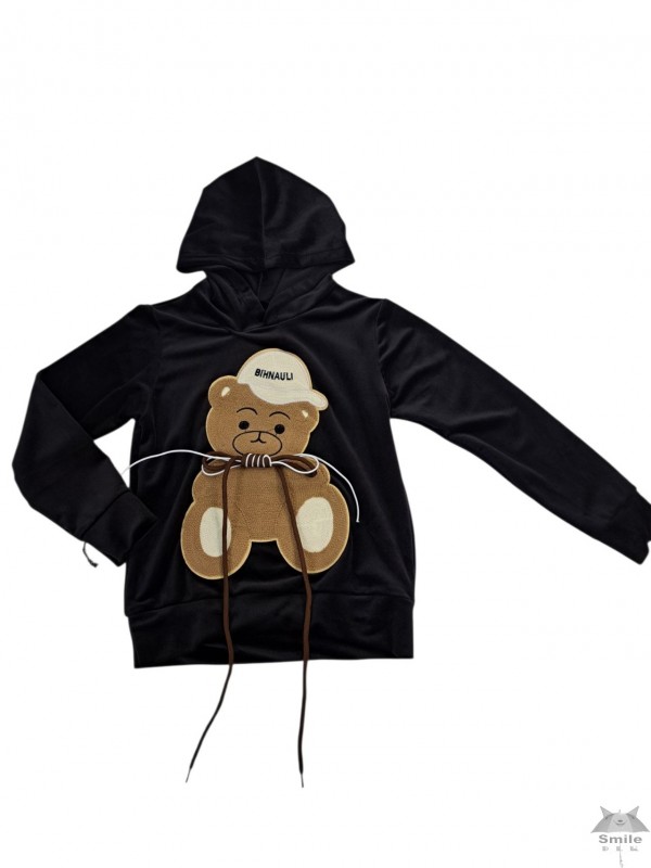 3015cz (6-16) 6 szt bluza welur