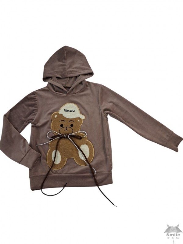 3015b (6-16) 6 szt bluza welur