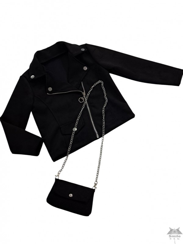 16736CZ (6 - 16) 6 SZT. KURTKA ZAMSZOWA