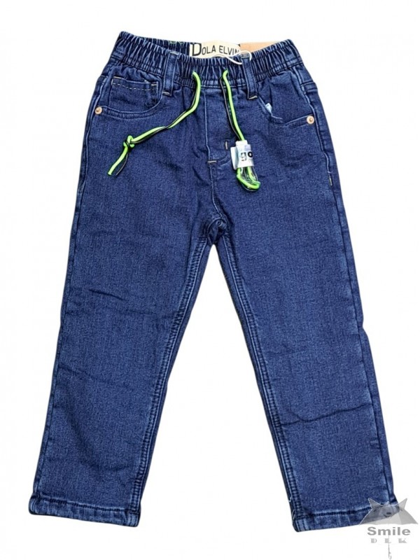 HR9154 (3 - 8) 10 LUB 5 SZT. SPODNIE JEANSOWE OCIEPLANE