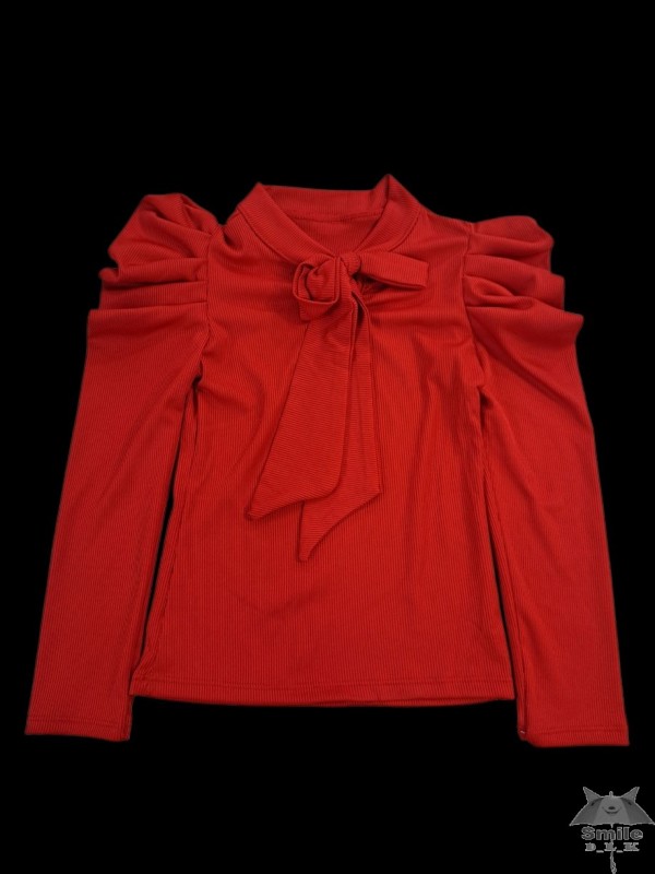 2590Cze (6 - 16) 6 SZT. BLUZKA WELUROWA