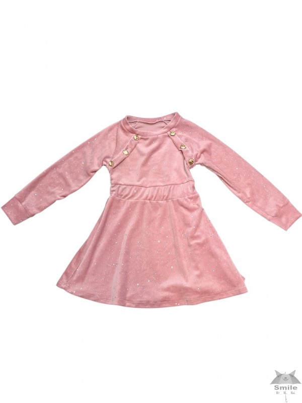 3095R (4-14) 6 SZT. SUKIENKA VELUR