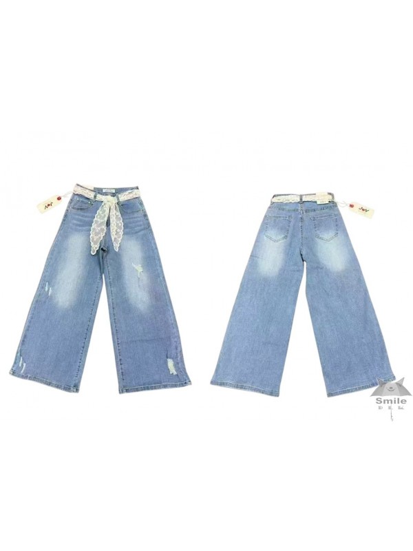 7803 (4 - 14) 12 LUB 6 SZT. SPODNIE JEANSOWE