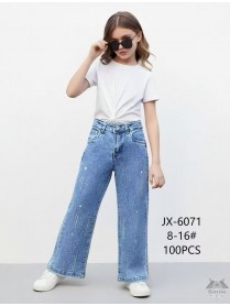 JX6071 (8 - 16) 10 LUB 5 SZT. SPODNIE JEANSOWE