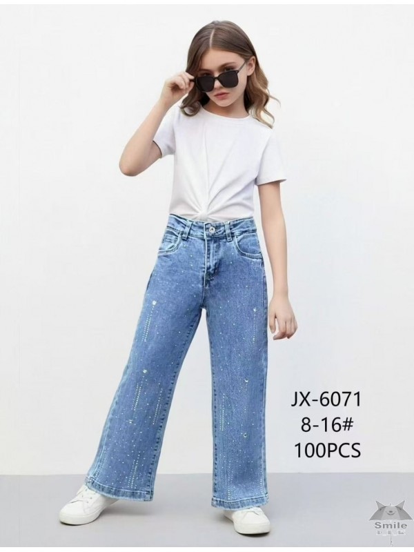 JX6071 (8 - 16) 10 LUB 5 SZT. SPODNIE JEANSOWE