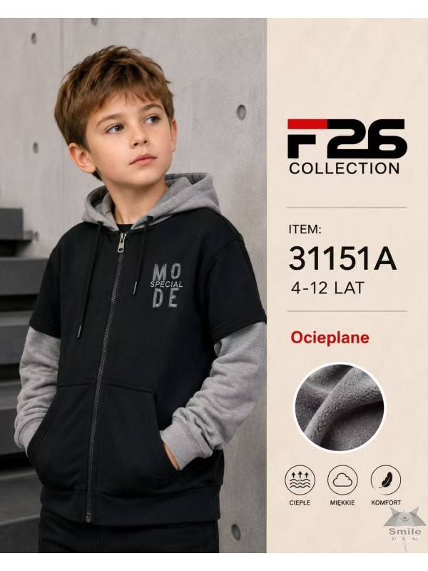 YD31151A (4 - 12) 10 LUB 5 SZT. BLUZA OCIEPLANA