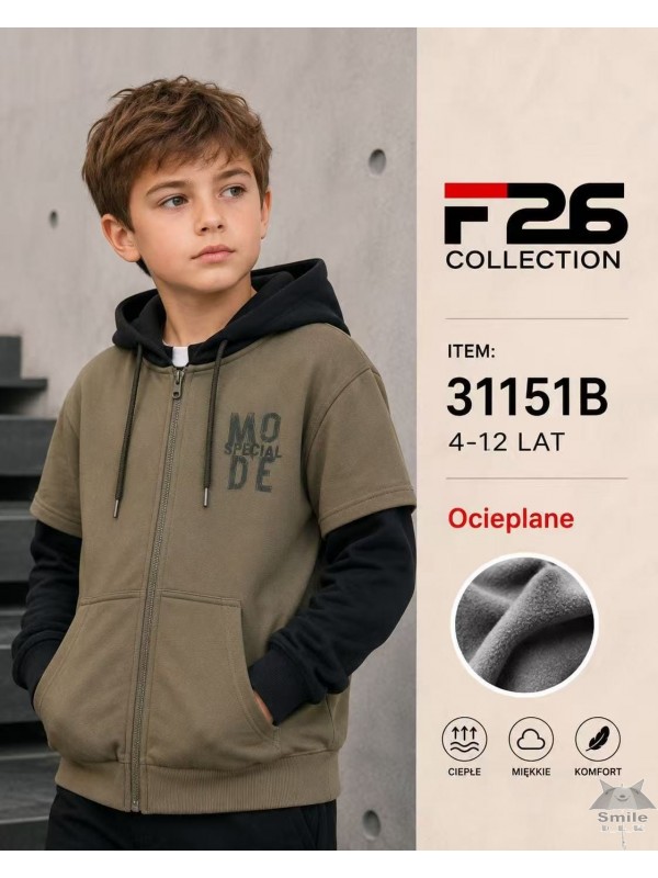 YD31151B (4 - 12) 10 LUB 5 SZT. BLUZA OCIEPLANA