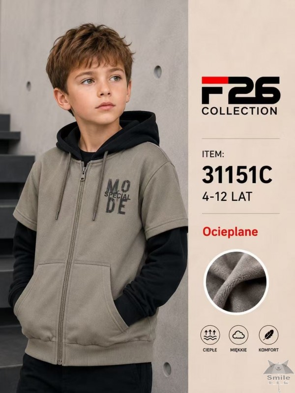 YD31151C (4 - 12) 10 LUB 5 SZT. BLUZA OCIEPLANA
