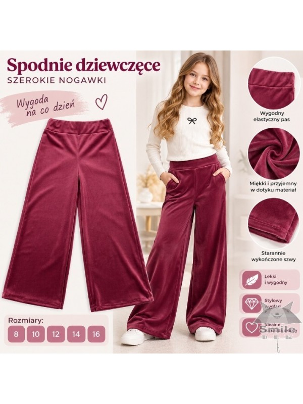 1380G2 (6 - 16) 6 SZT. SPODNIE WELUROWE