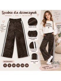 1433BRO (6 - 16) 6 SZT. SPODNIE WELUR