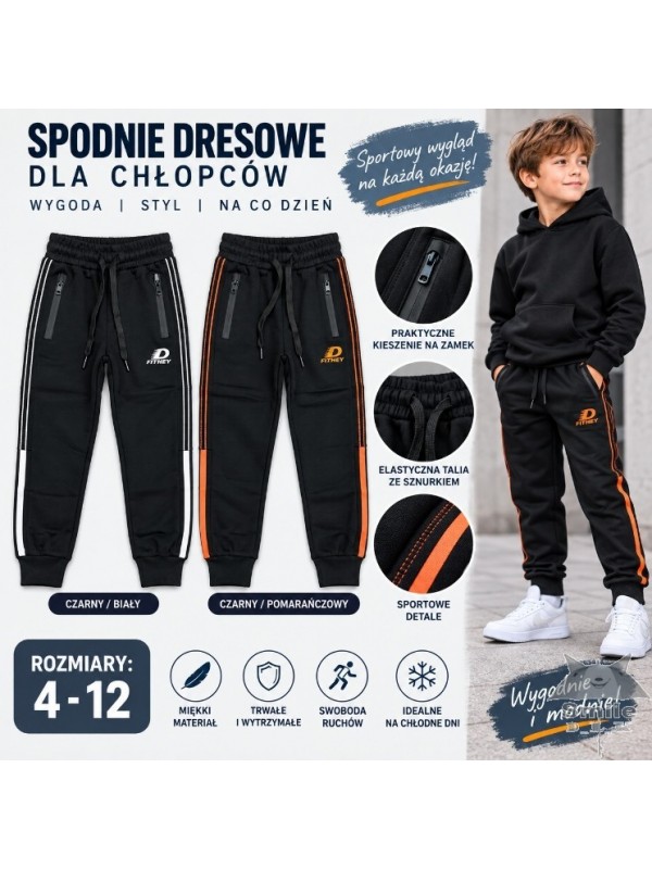 WB3684 (4 - 12) 10 LUB 5 SZT. SPODNIE DRESOWE OCIEPLANE