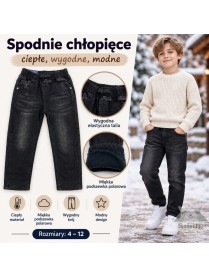 G250, (4-12) 10/5 SZT SPODNIE OCIEPLANE