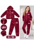 3010Alo (6-16) 6 SZT BLUZA WELUR